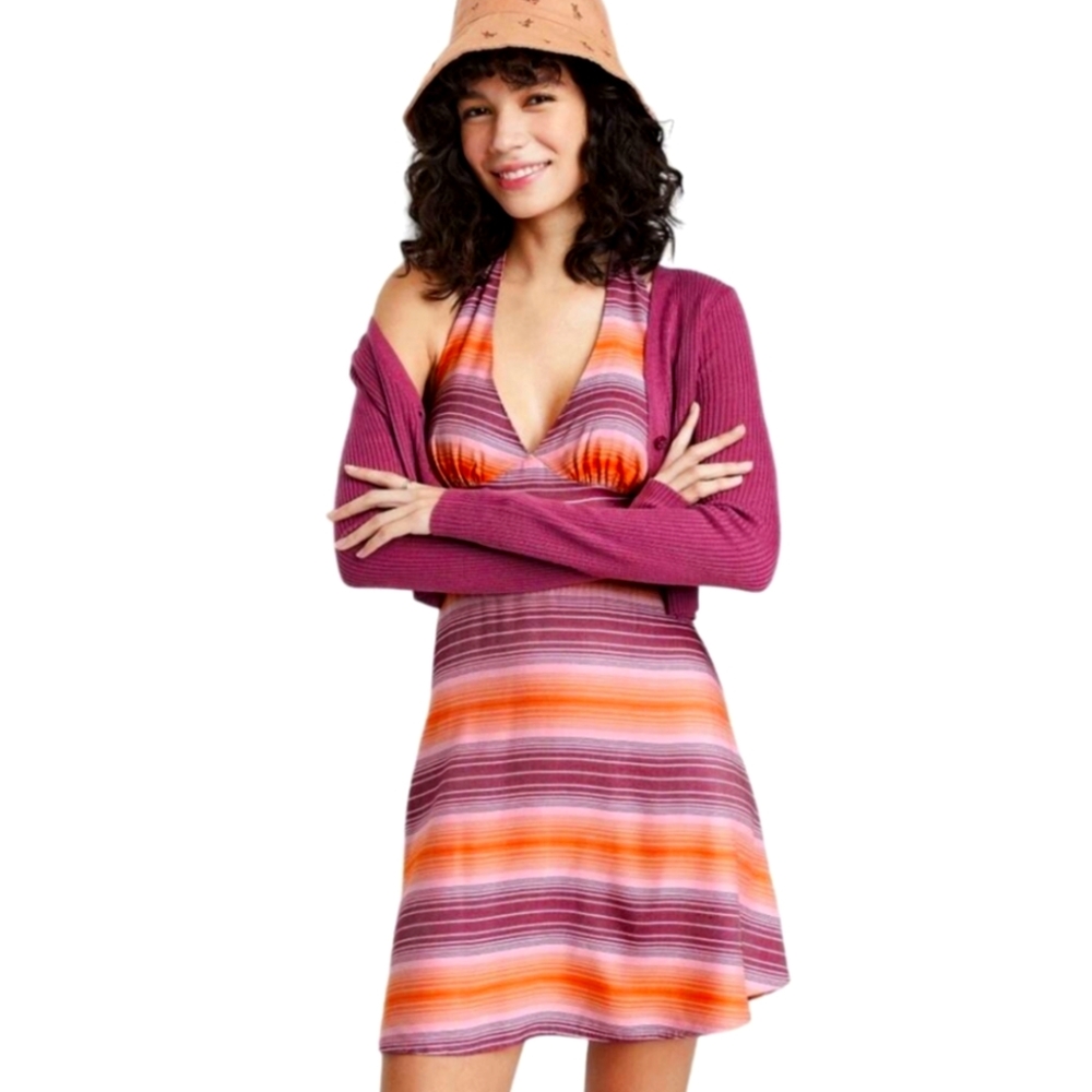 Wild Fable Stripe Halter dress